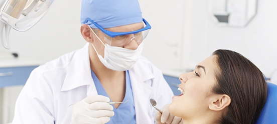 Dental 2 dentist with patient